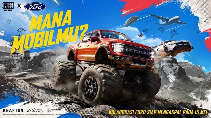 Ford Masuk PUBG Mobile, Mustang GTD hingga Raptor R Bisa Dikendarai